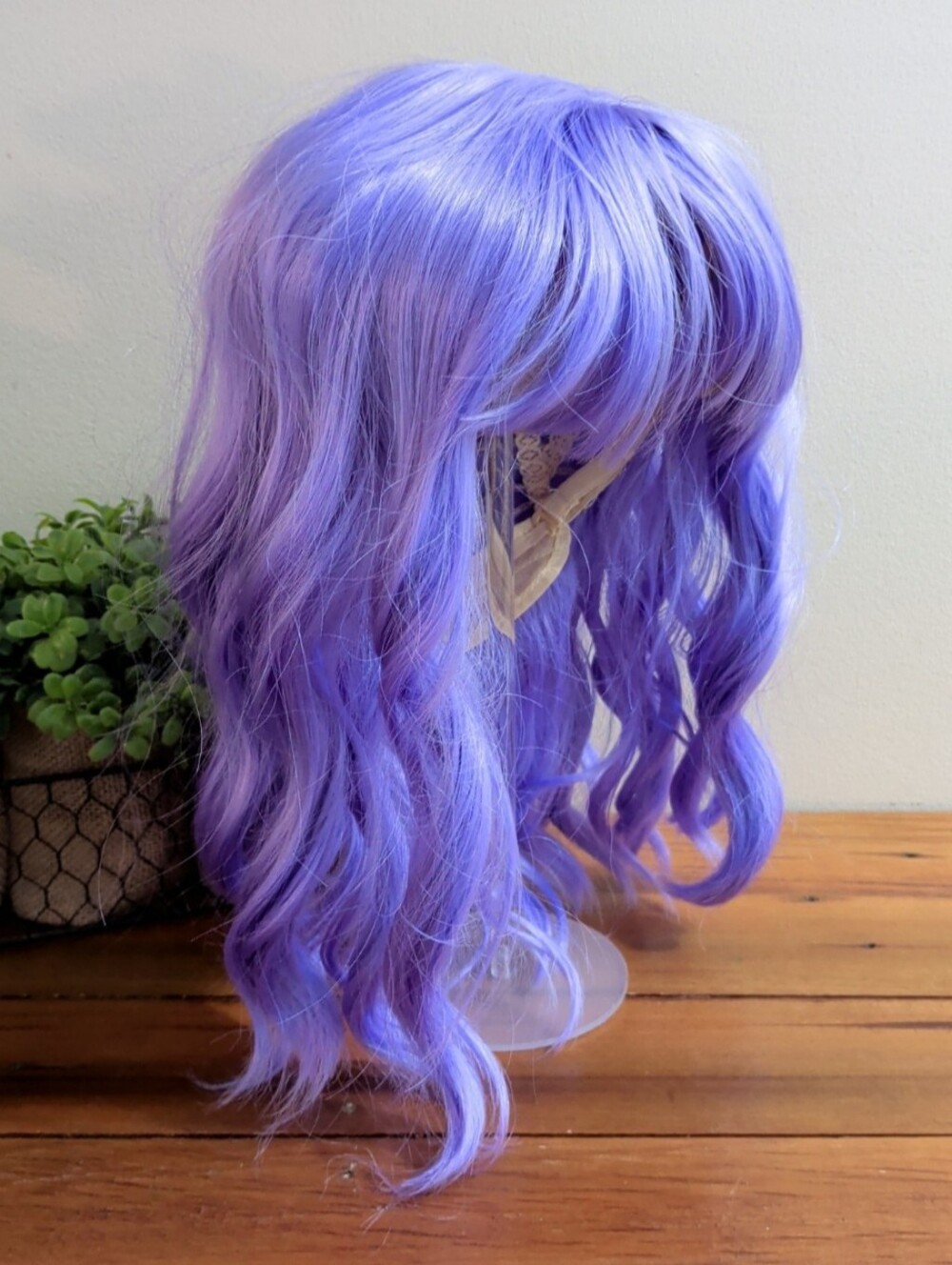 Andromeda Purple Wig Synthetic Bob with Bangs